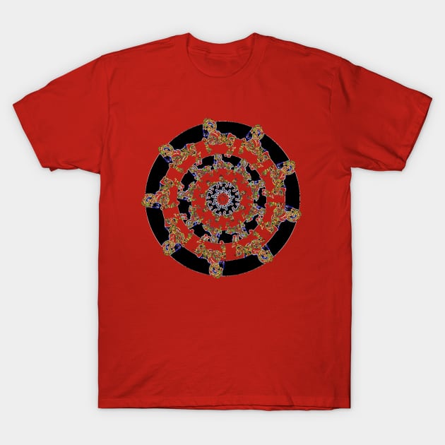 Neon Outlines Ram Spiral T-Shirt by visionsofliberation